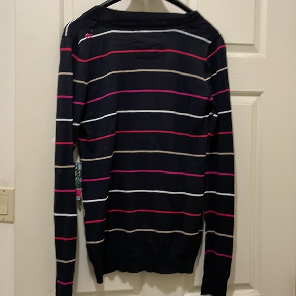 Billabong striped cardigan (sz l) - Picture 7 of 11